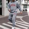 Men's Athletic 2-Piece Hoodie & Sweatpants Set - Letter Print Casual Wear