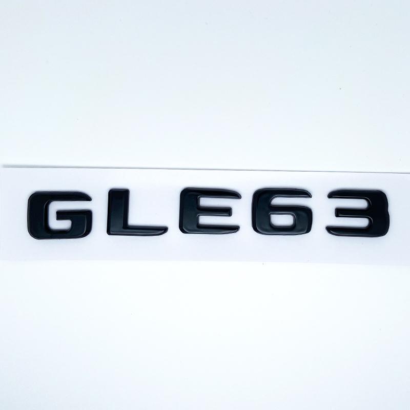 AAZB1 Buchstaben GLE43 GLE53 GLE63 GLE63S V8 Biturbo 4matic+ Emblem für Auto Seite Kofferraum Hinten W166 W167 Logo Aufkleber