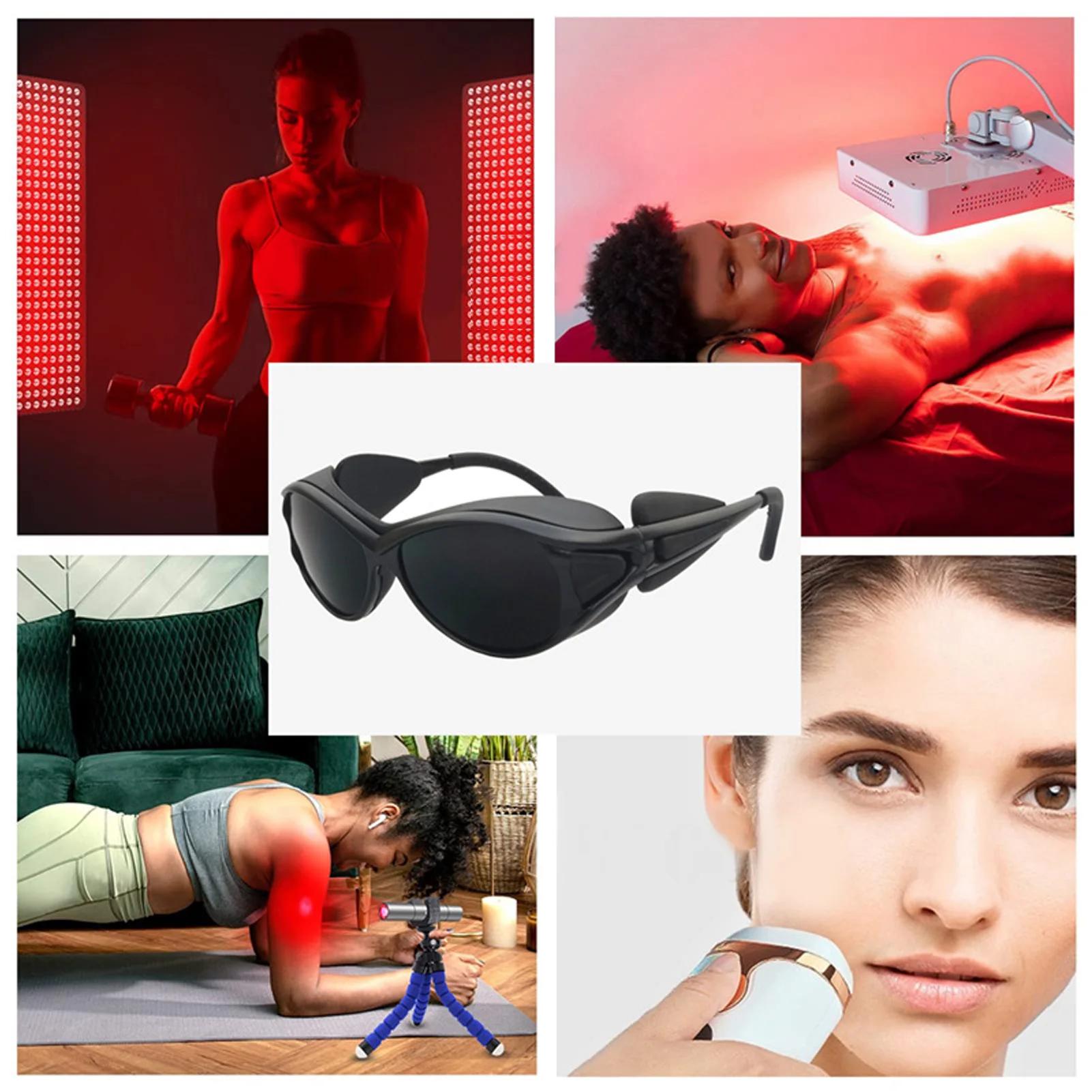 

Инфракрасные очки для загара Защитные очки Светодиодные очки Защита от ультрафиолета Лазерные защитные очки 03545 чёрный