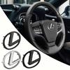 2026 Autocollants Intérieurs Chauds Autocollant Badge Central de Volant de Voiture Couvercle Garniture Décoration Accessoires Auto Pour Lexus CT200H ES350 GX46