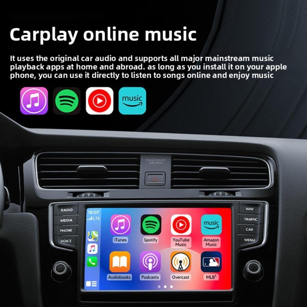 Short Wireless Carplay Box Plug and Play Convert Wired To Wireless for iPhone Android Auto