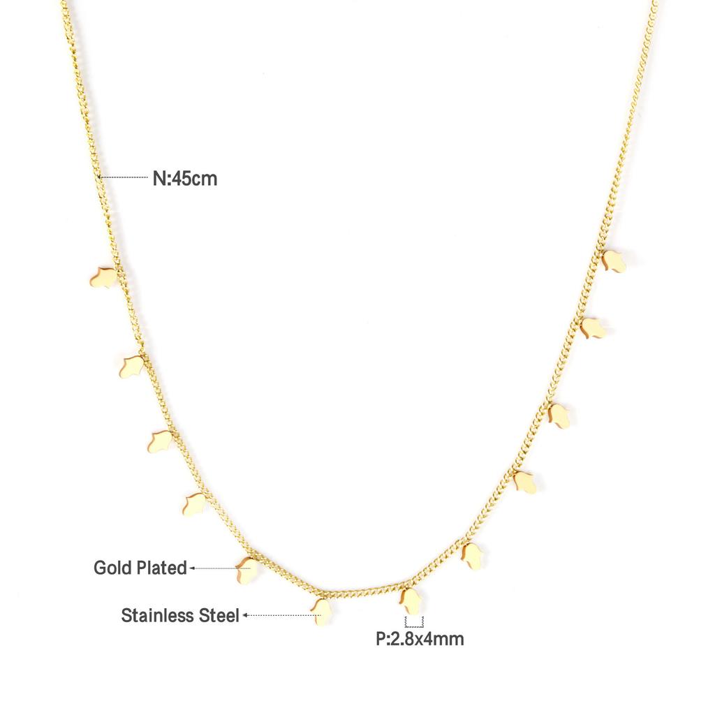 Simple And Versatile Rectangle Pendant Necklace Minimalist Luxury Women's Jewelry Accessory
