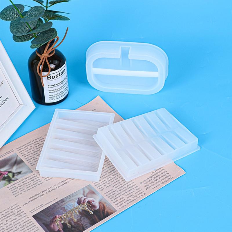 Soap Tray Casting Mould Soap Holder UV Resin Mold Handmade Soap Box Silicone Mold Soap Dish Epoxy DIY Crafts Resin Mold