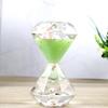 Creative Liquid Hourglass Ornament - White Diamond Oil Drip Timer Gift for Students & Teachers at School, Festival, or Graduation.
