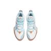 Anta 2 Shock Absorbers With Slip Resistant Features Mid Top Basketball Shoes Men's Gray Blue Sneakers 112241610-4