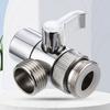 3 Way Sink Splitter Diverter Valve Leak-Proof Faucet Connector Splitter Copper Faucets Water Separator for Shower/Sink/Washbasin