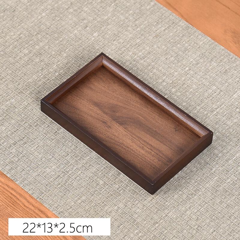 MOLUONA Black Walnut Wood Tea Tray