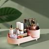Large Capacity 360°Rotating Cosmetics Storage Box Plastic Makeup Organizer  Bathroom