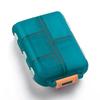 Pilulier portable compact à double couche avec 10 compartiments pour un rangement sécurisé des médicaments