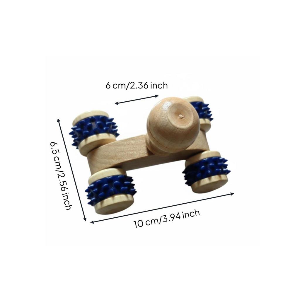 Wooden Roller Massager Portable Massage Deep Relaxation for Adults