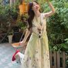 French Sleeveless Vest Floral Dress Women's Clothing Spring and Summer New Design Sense Niche Temperament Long Dress