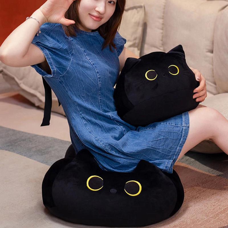 Cute Cat Plush Doll Toys Soft Stuffed Animal Cat Pillow Nap Cushion Creative Birthday Gift For