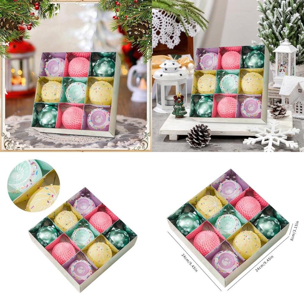 Balls Christmas Scene Decoration Kit With Colorful Plastic For Festival Party