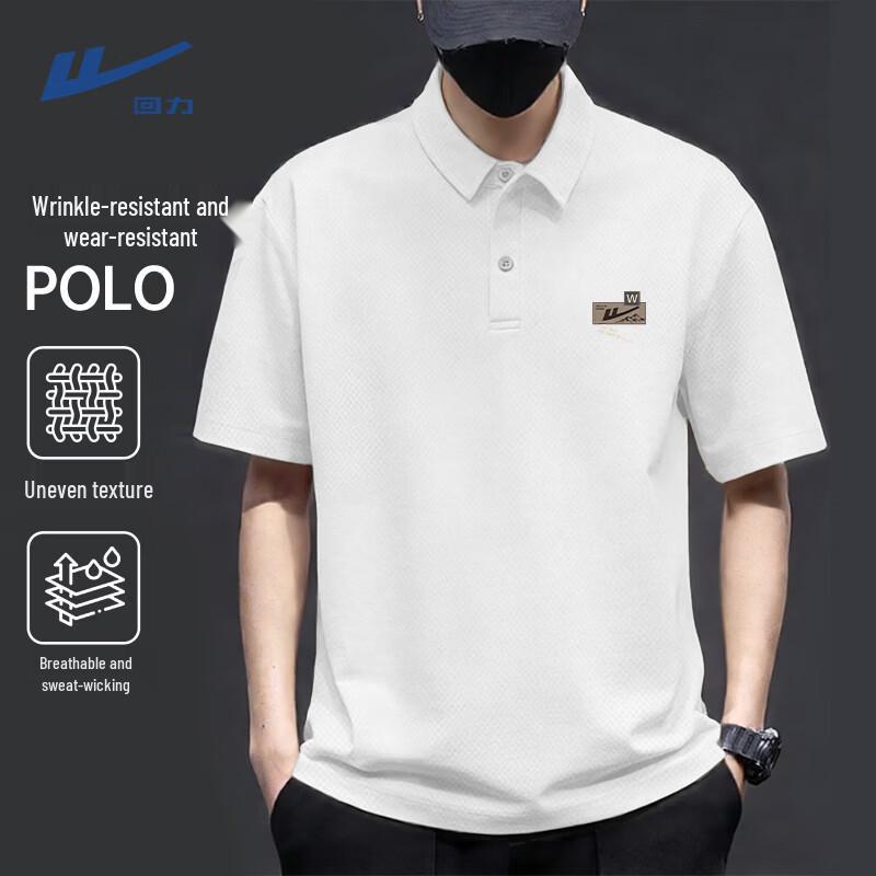 Warrior Men s Summer Anti-Wrinkle Breathable Pique Polo T-Shirt 4XL