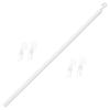 Vertical Blind Opening Rod with Handle and Stick White Plastic Replacement Curtain Pull Wand for Home Window Decors