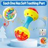 Chewable Musical Instrument Toys Non-Toxic Hand Bell Toys Baby Rattle  Ability Training