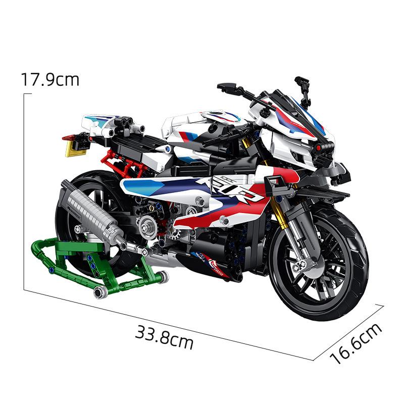 Technical Motorcycle Building Blocks PANLOS MOC Champion Racing City Car Model Speed Expert Motorbike Bricks Toys for Kids Gifts