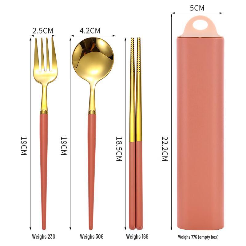 Abay Stainless Steel Portable Travel Cutlery Set