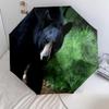 1PC Black Bears Automatic Umbrella - Suitable Travel Outdoor Portable Umbrella Birthday Gift Daily Essentials