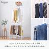 Doshisha Luminous Latte Trouser Hanger Holds 22 Swivel for 81cm Wide 25mm Pole Extension Wardrobe Retrofit Rack Storage Storage Rack Rack Extension