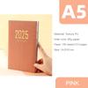 (Logo Engraving Possible) 2025 Soft Leather Business Schedule, Student 365-day Daily Planner, Record Book, Memo, English Inner Pages