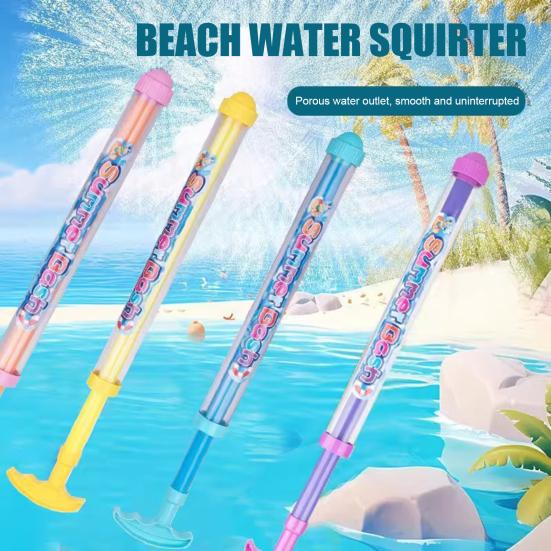 Water Shooter Toy for Kids Sparklers Effect High Pressure Beach Water Squirter Beach Pool Party Toy Pulling Tube Design