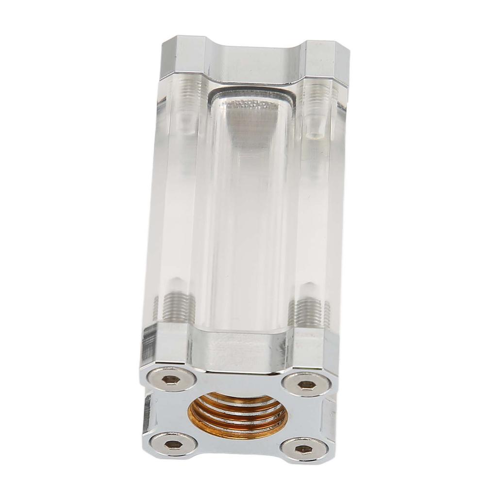 Water Cooling System Filter 40 Mesh Single Sided Filter Computer Water Cooling System Brass Acrylic G1/4 Thrd Liquid Filter
