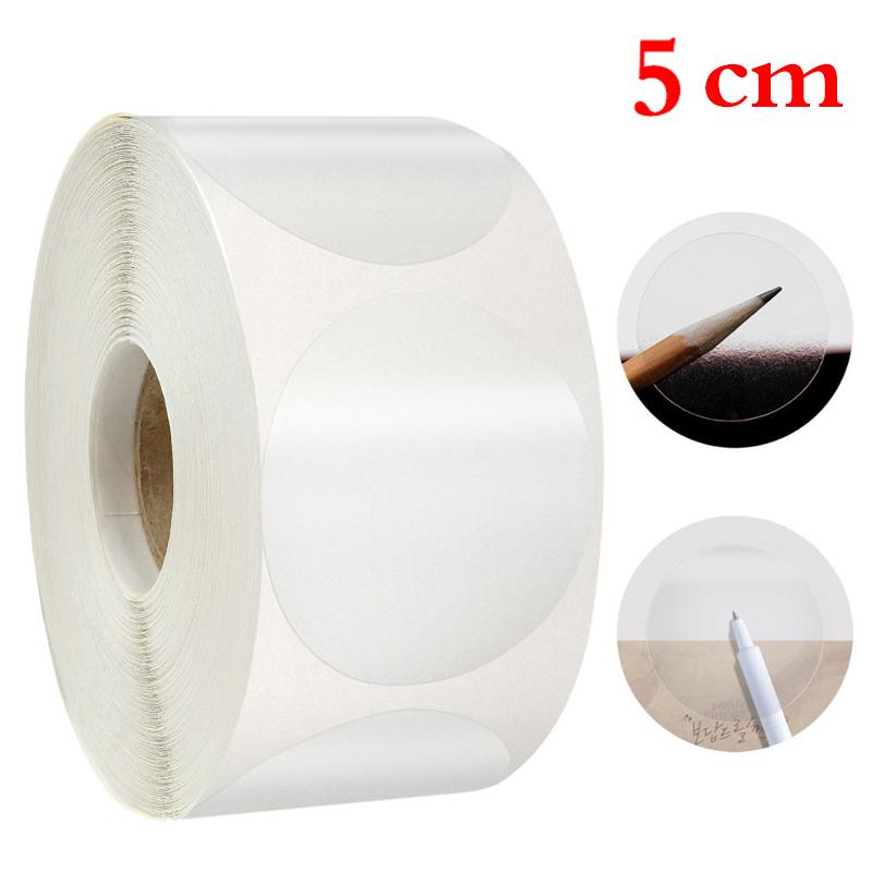 500 Transparent Round Sealing Stickers for Gift Boxes and Office Stationery