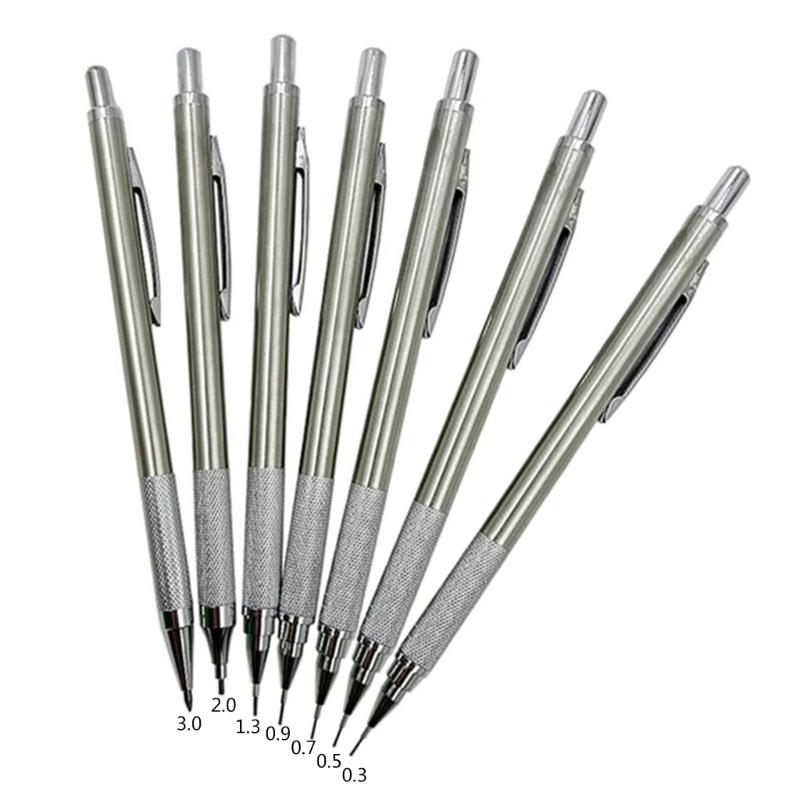 Automatic Pencil with Leads HB Pencil Refills Metal Mechanical Pencil for School
