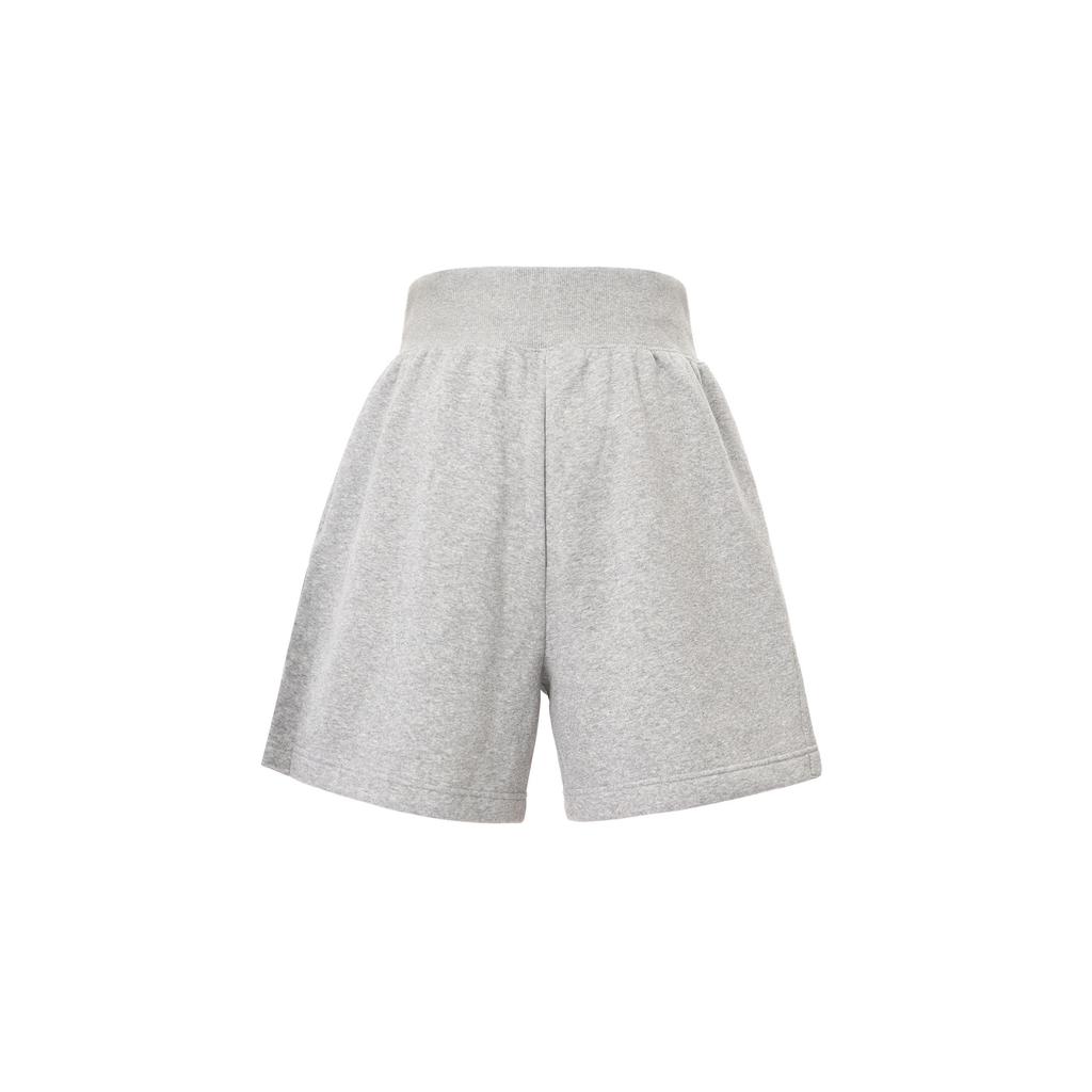 Nike Sportswear Phoenix Fleece Solid Color High-Waisted Loose Sports Shorts Women Shorts Light-Gray DQ5717-063