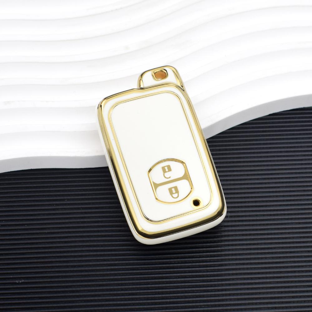 2 Buttons TPU Car Key Case Cover For Toyota Camry Crown Majesta Highlander Land Cruiser Prado Kluger Mark X Subaru Foreste XV