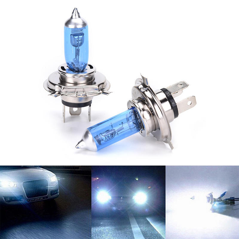 2 X Car Auto H4 Hid Xenon Super White Headlight 12V 100W Halogen Bulb Lamp Light
