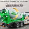 1:32 Scale Mixer Truck Sweeping Car Model Toy Alloy Diecast High Simulation Sound Light Models Children's Engineering Toys Cars