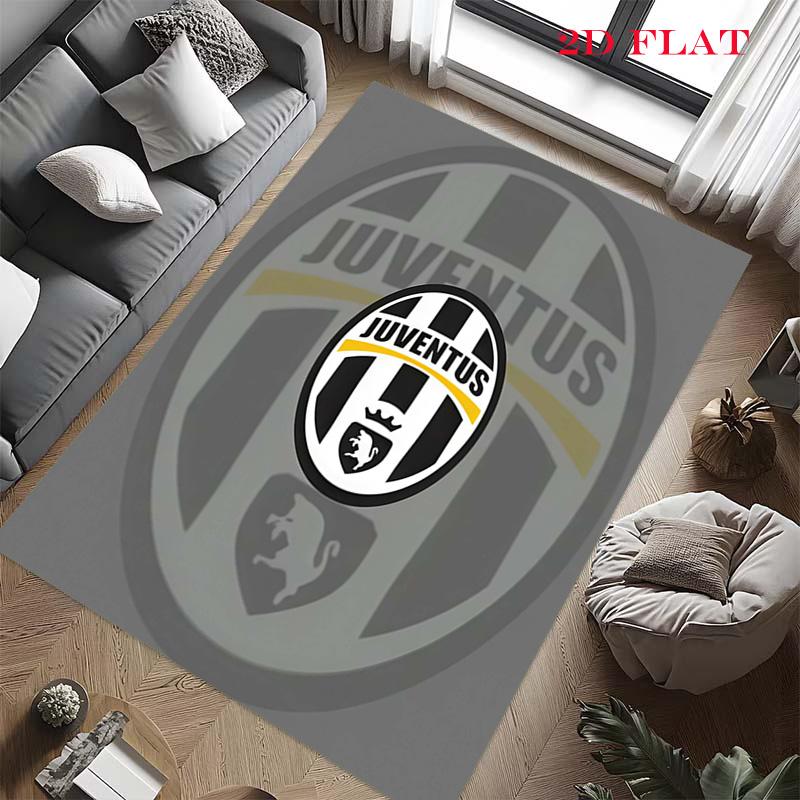 Tappeto Rug Juve per Soggiorno Camera da Letto Casa Decorazione Divano, Tappetino Antiscivolo per Giochi Bambini