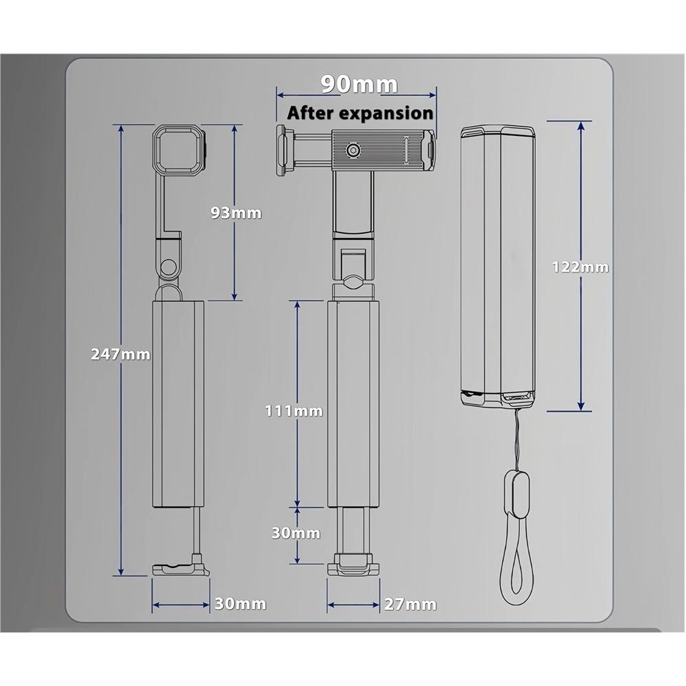 Flugzeug-Handyhalter, Tragbarer Reisehalter Schreibtisch mit Multidirektionaler 360-Grad-Drehung, Zugreisezubehör