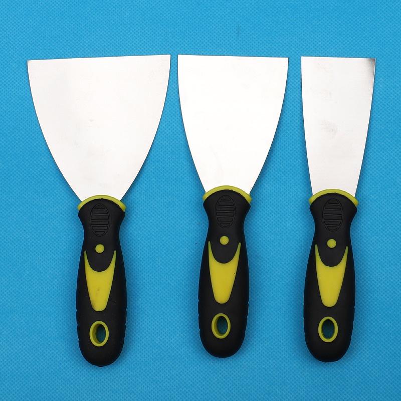 Stainless Steel Two-Color Handle Putty Knife for Household & Industrial Use