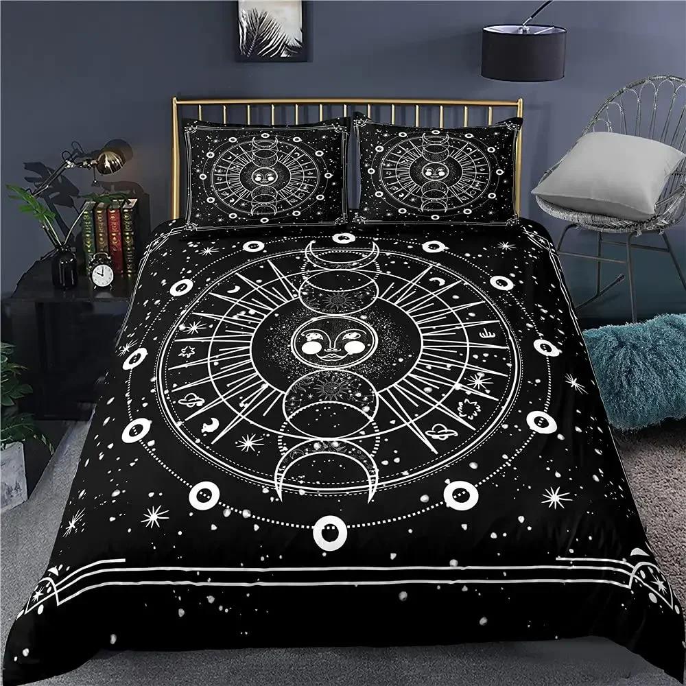 Luxury New 3D Print Hamsa Hand Bedding Set Boho Mandala Duvet Cover Set Black Gold Bohemia Fatima Hand Bed Linen Lucky Hand