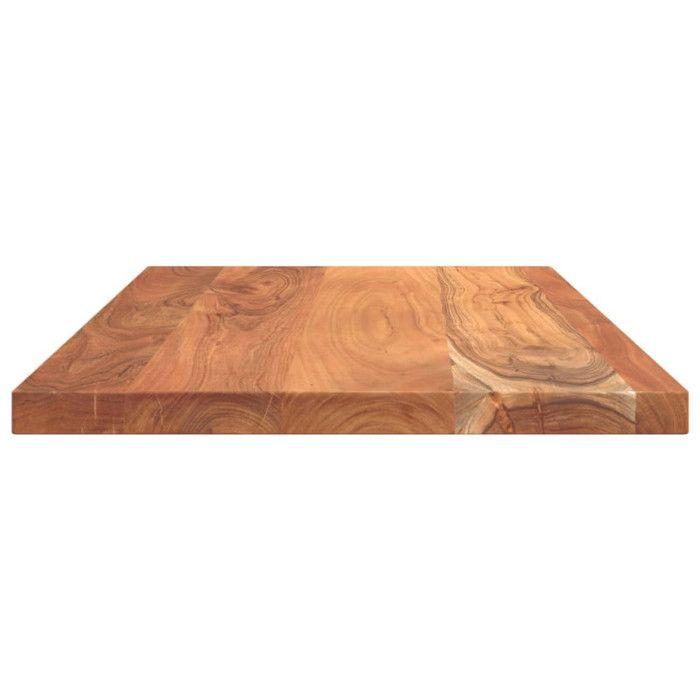 VidaXL Dessus de table 110x60x3,8cm rectangulaire bois massif d'acacia, dessus de table en bois, dessus de table basse, 370994