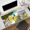 The S-simpsons Cartoon Mouse Pad Anti Slip Rubber Edge Locked Thickened Laptop Gaming Desk Mat