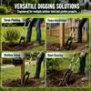 Ergonomic Sod Plugger Tool Steel Construction Plants Transplanter Removable Digging Tool  Seedling