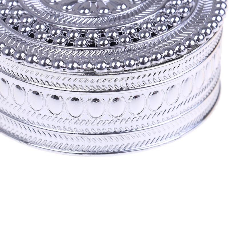 Creative Plastic Round Candy Box Wedding Vintage Chocolate Gift Treat Boxes