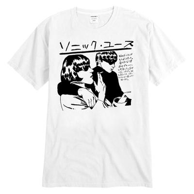 Men's Sonic Youth Japanese White Goo T-shirt X White