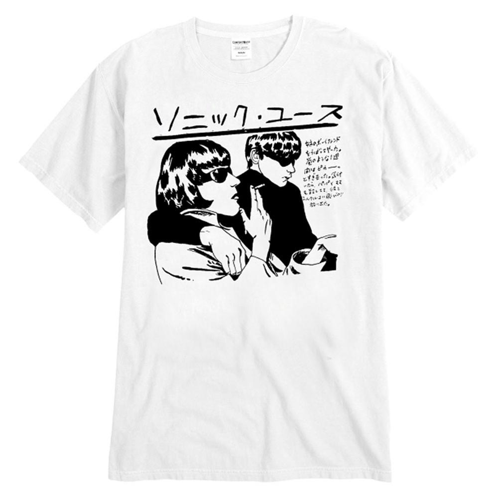 Men's Sonic Youth Japanese White Goo T-shirt X White
