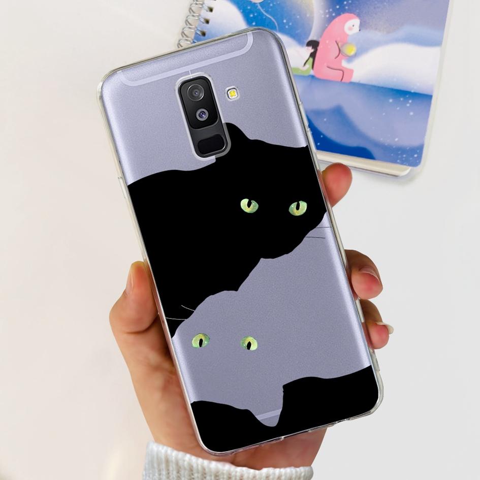 For Samsung A6 Plus 2018 Case SM-A605F New Fashion Butterfly Marble Soft Silicone Funda For Samsung Galaxy A6 A6+ SM-A600F Cover