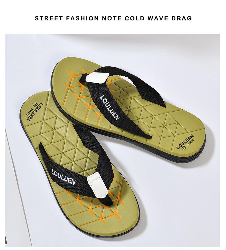 2025 Men's Non-Slip Beach Flip-Flops: Trendy Summer Sandals for Casual Outdoor Wear