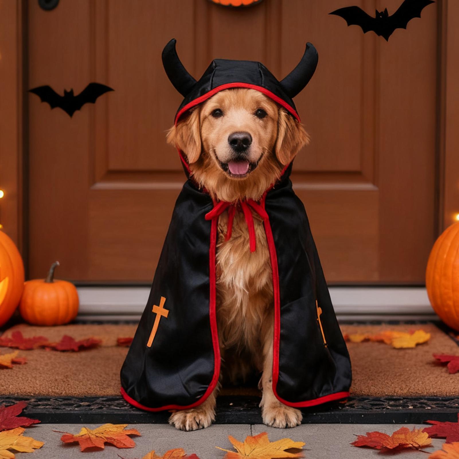 

Halloween Pet Costumes Cat Funny Cosplay Cloak Pet Halloween Costumes For Puppy Photo Props Large Breed Photo Props China Mainland