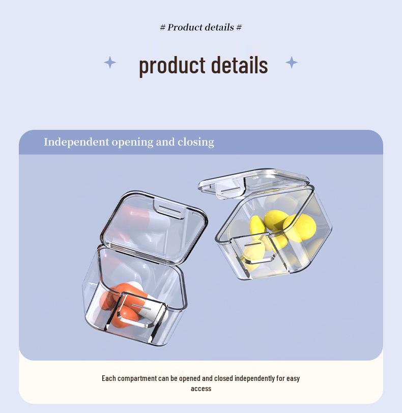 Large Capacity 30-Day Portable Pill Organizer and Dispenser