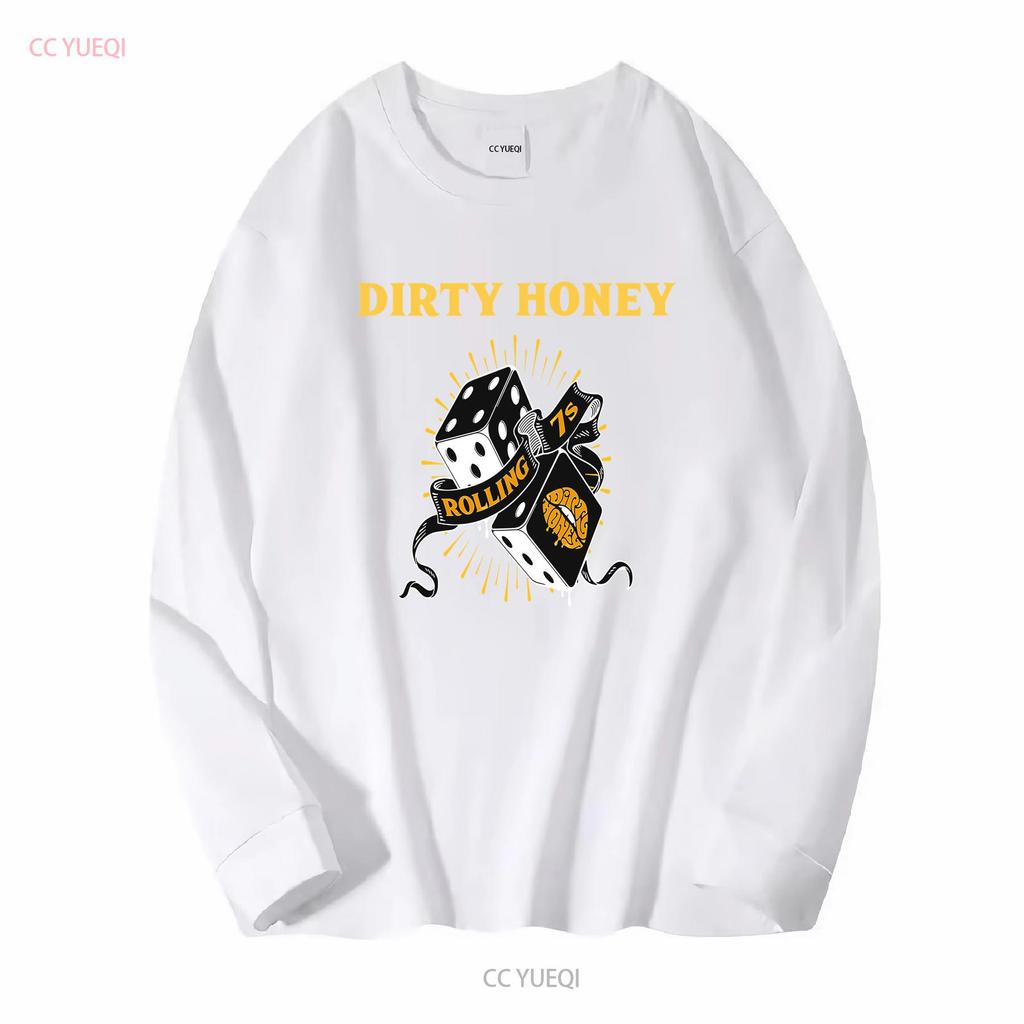 New Dirty Honey Band Music Heavy Cotton Black T Shirt long or short sleeves vintage Washed Soft Casual Top For Everyday Wear