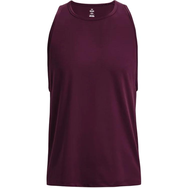 Under Armour Solid Color Crew Neck Sleeveless Vest Men Tops Rock-Purple 1378990-572