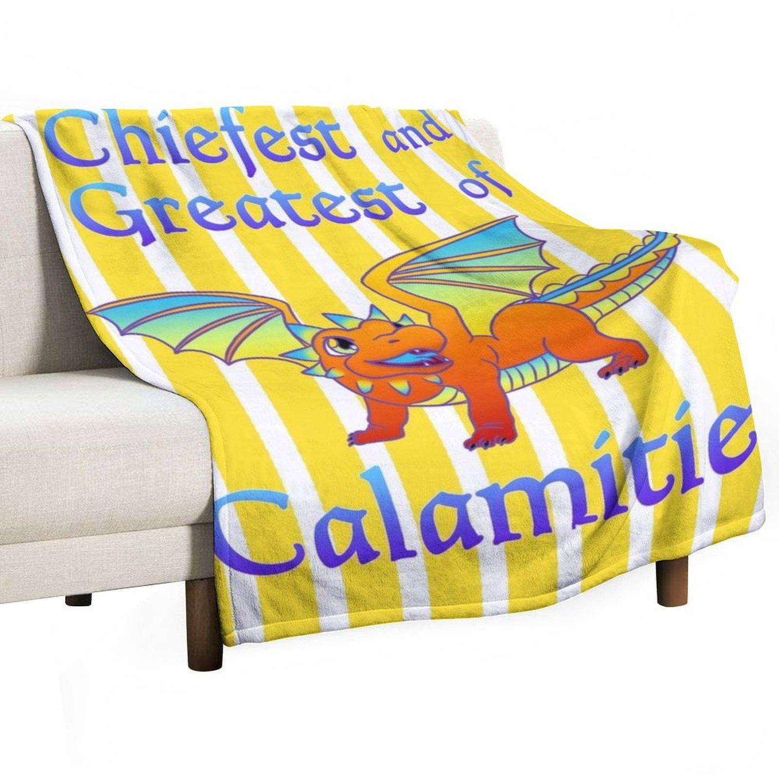 Big Little Calamity Throw Blanket Comforter Furrys Vintage Luxury Blankets 30x40in